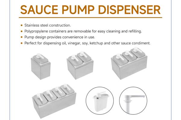 SUNNEX Nieuw artikel - Sauspompdispenser