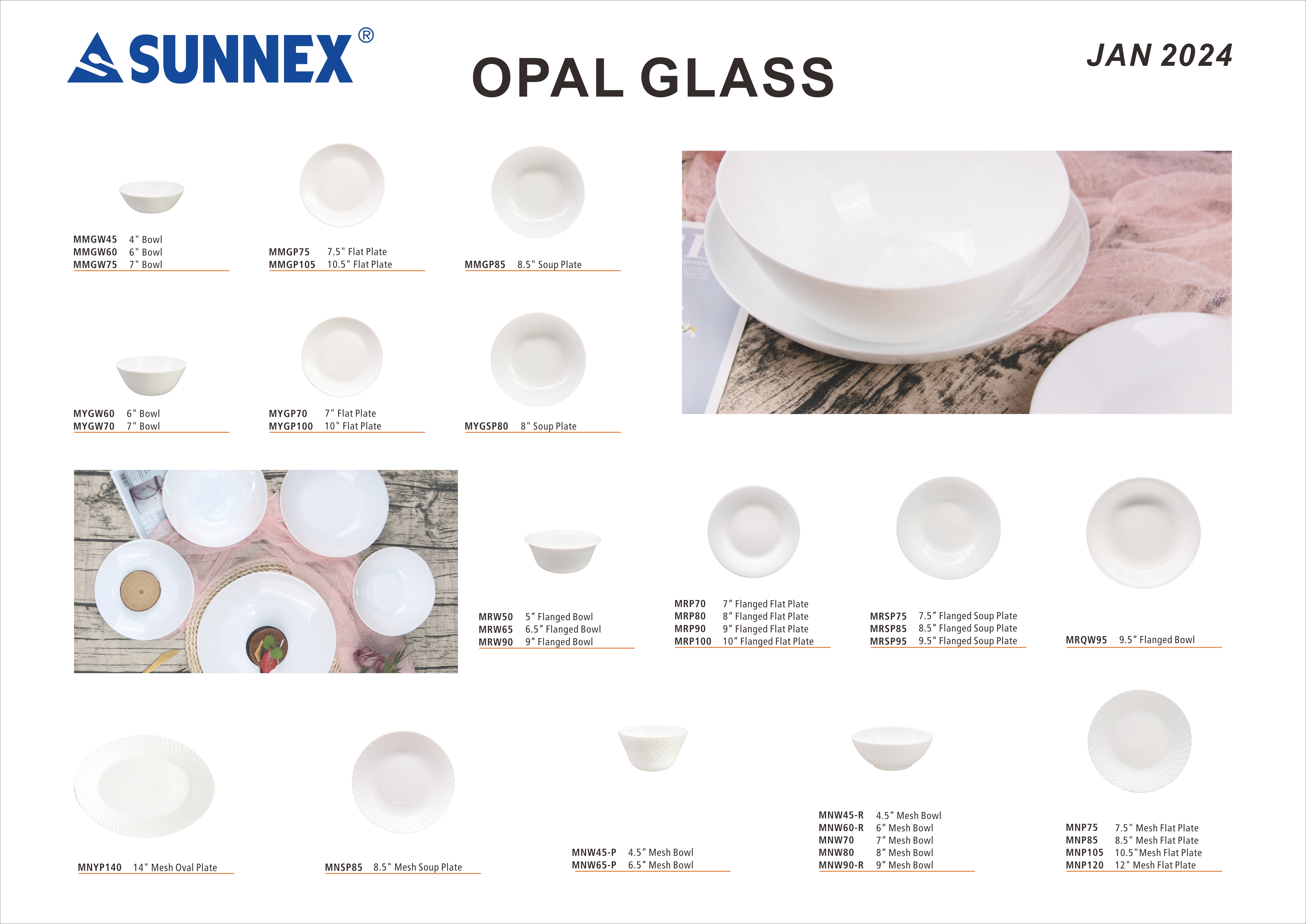 SUNNEX NIEUW OPALEN GLAS