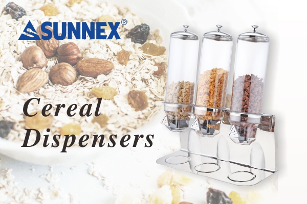 SUNNEX drievoudige ontbijtgranendispensers