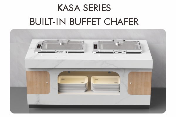 Sunnex Kasa-serie: 8.5L ingebouwd buffetchafer