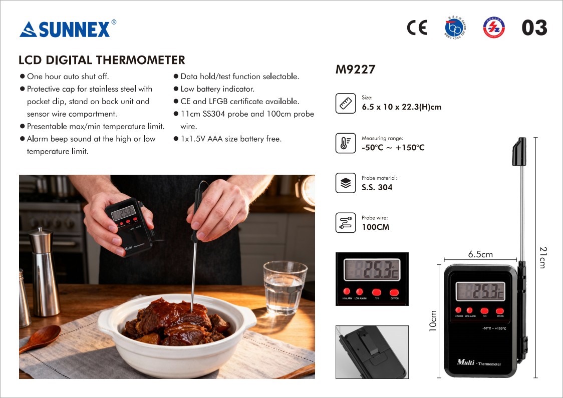 SUNNEX LCD digitale thermometer