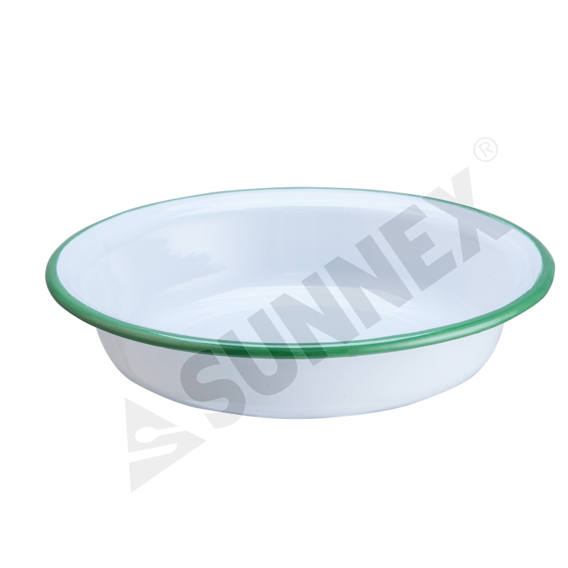 Emaille Coating Pie Dish met beschikbare kleurtijd