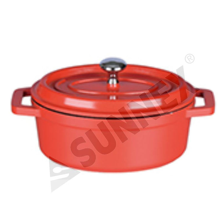 Kitchen Red Classic Mini Series Soeppan Met Handvat Ovale Braadpan